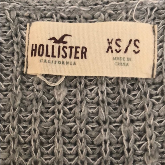 Hollister, gray, knit sweater - Picture 3 of 3